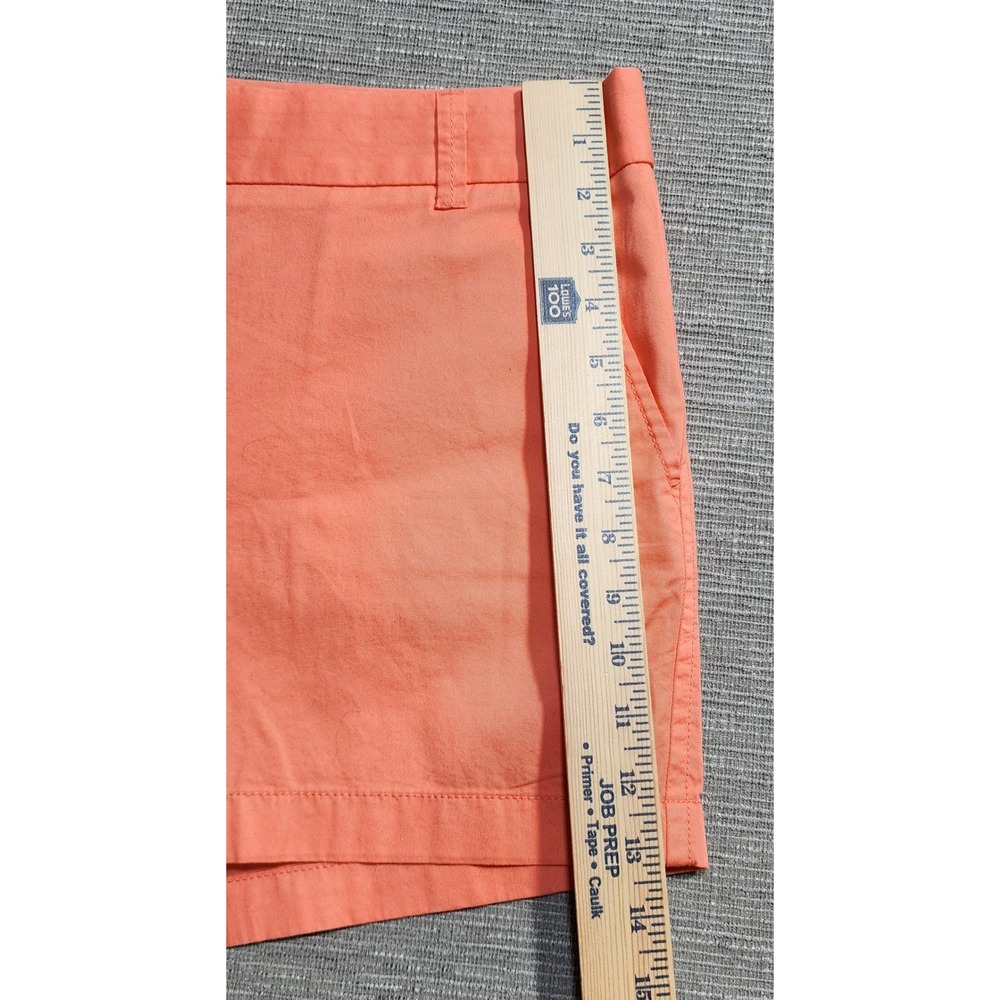 J.Crew Factory Womens City‎ Fit Chino Shorts Coral Orange Size 6 5 Inch Inseam - Picture 5 of 7